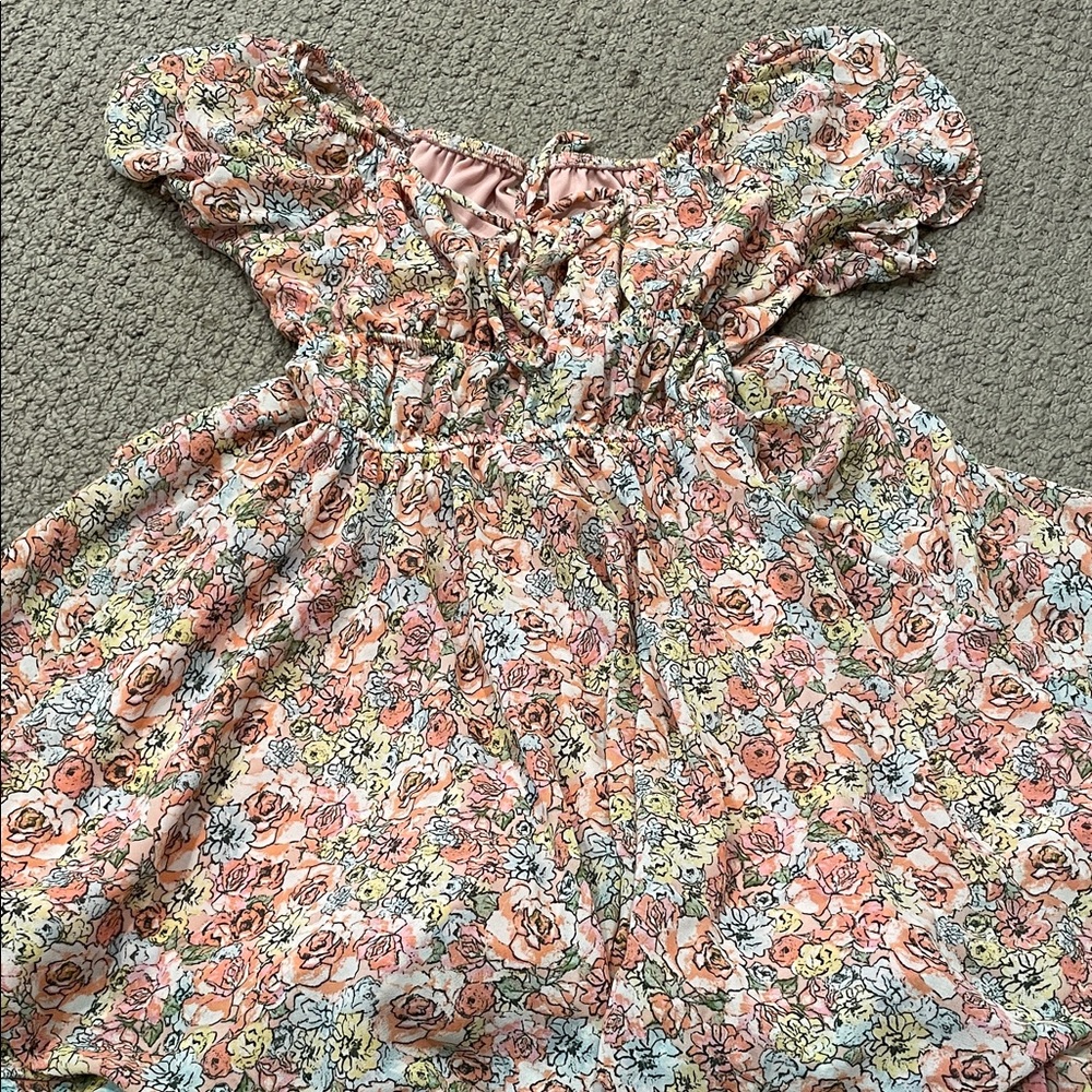 Floral Puff Sleeve Dress